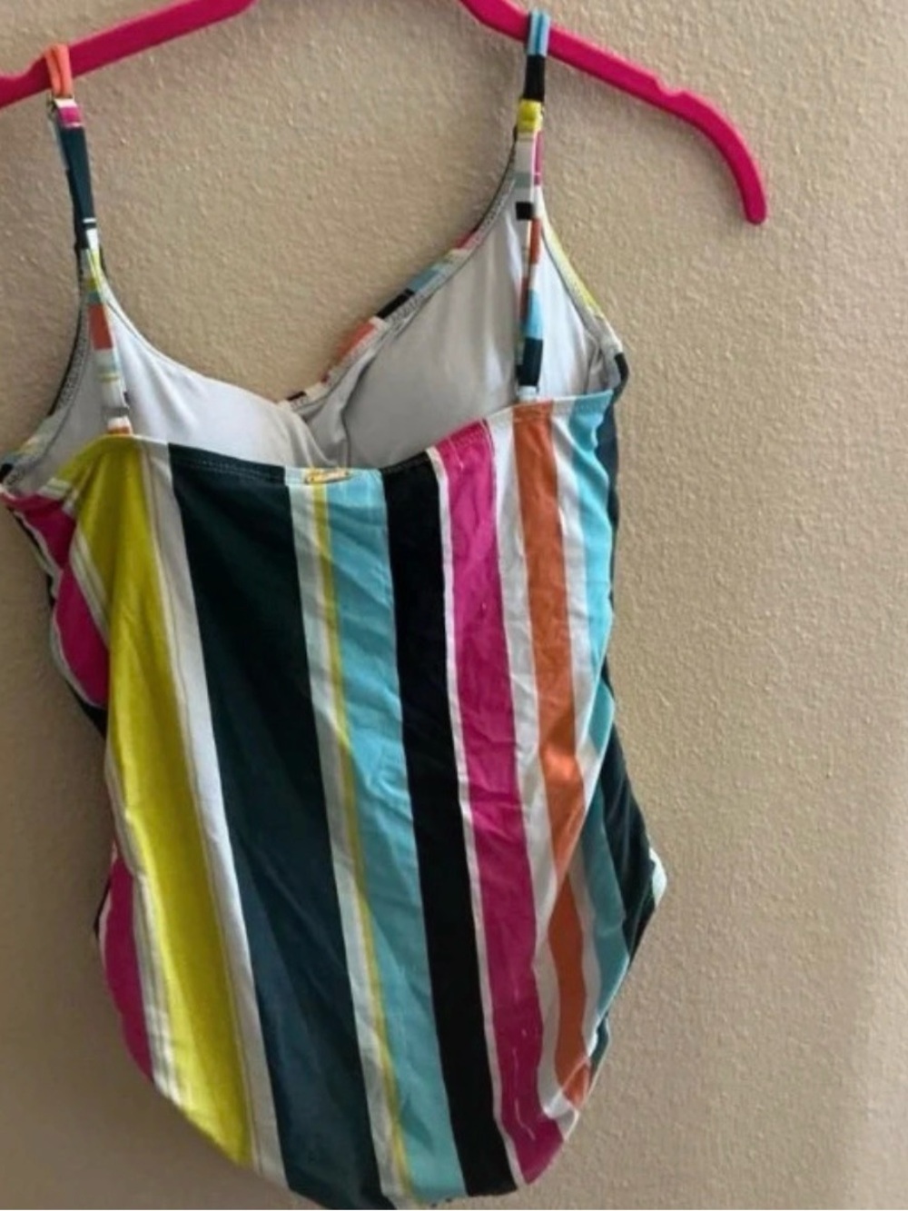 Colorful Vertical Stripe Kids One-Piece Swimsuit - Multi